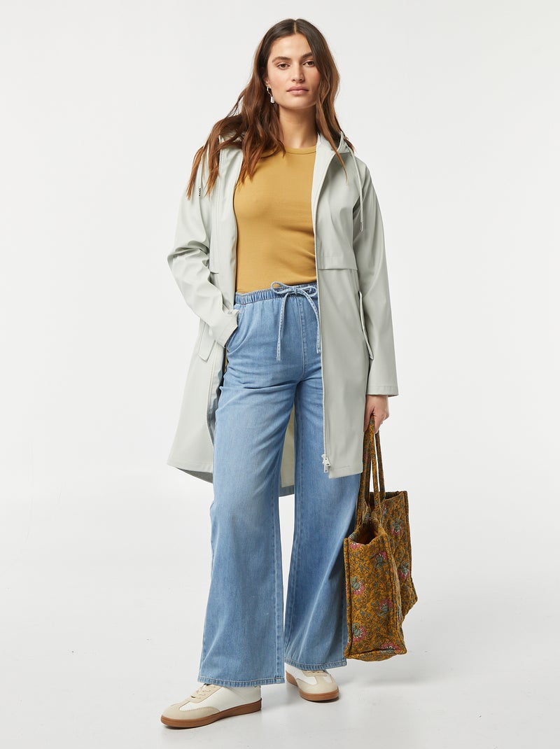 Parka con cappuccio impermeabile BLU - Kiabi