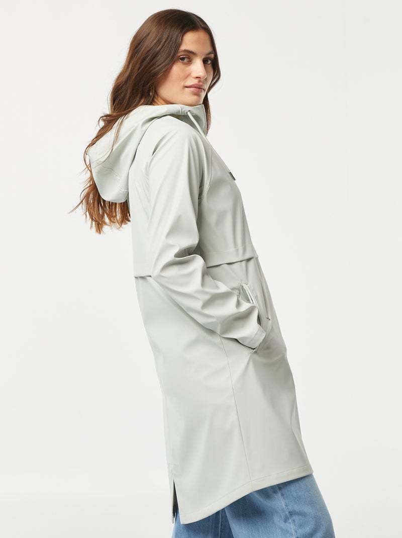 Parka con cappuccio impermeabile BLU - Kiabi