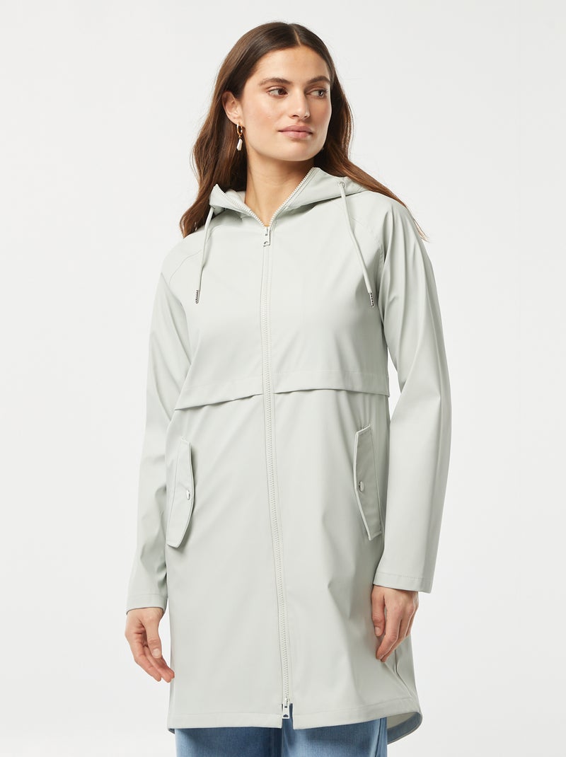 Parka con cappuccio impermeabile BLU - Kiabi