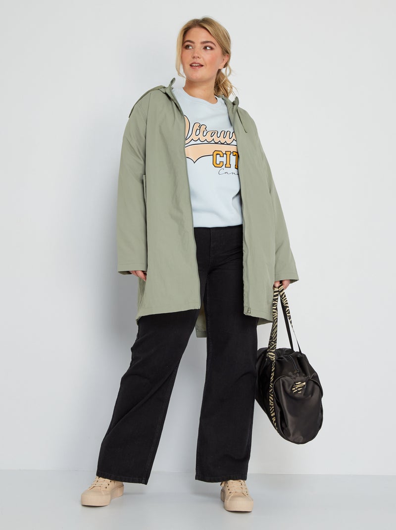 Parka donna invernale con pelliccia ecologic giacca giubbotto piumino