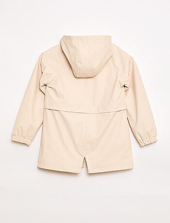 Parka con cappuccio in gomma