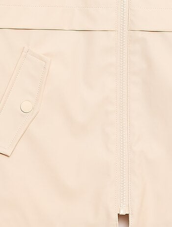 Parka con cappuccio in gomma