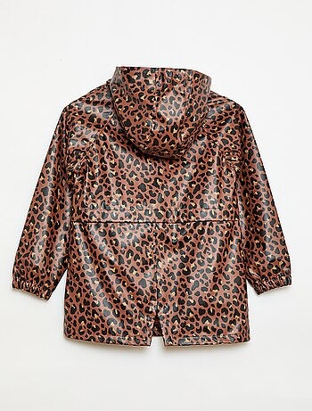 Parka con cappuccio in gomma