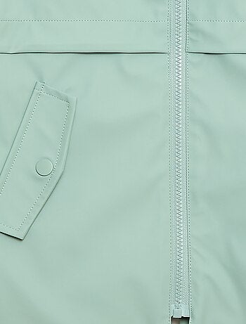 Parka con cappuccio in gomma