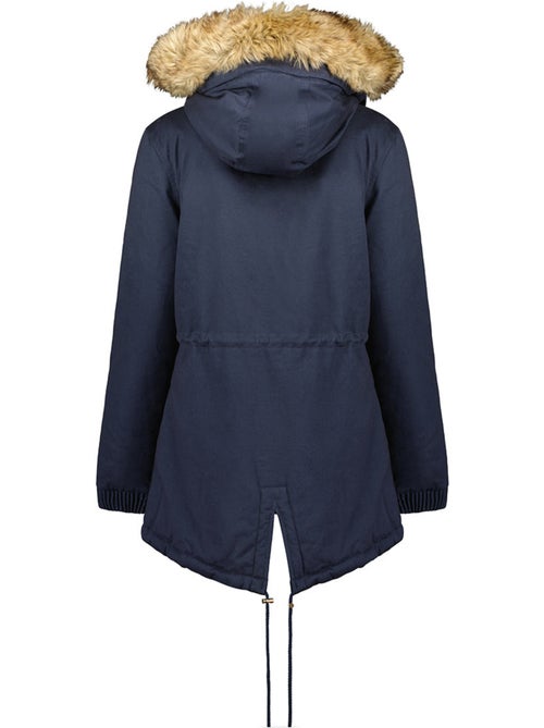 Parka con cappuccio in pelliccia sintetica ampurieak – canadian peak - Kiabi