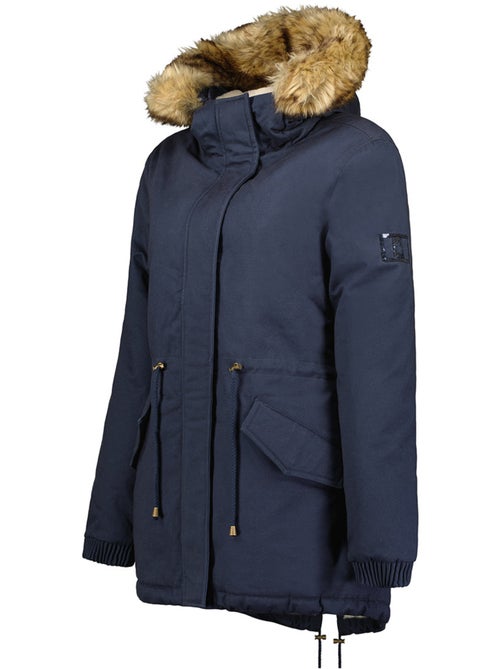 Parka con cappuccio in pelliccia sintetica ampurieak – canadian peak - Kiabi