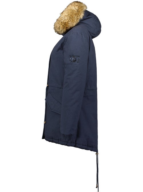 Parka con cappuccio in pelliccia sintetica ampurieak – canadian peak - Kiabi