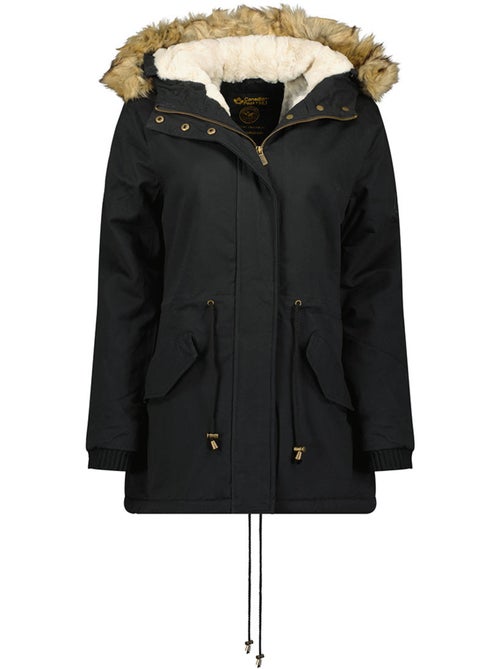 Parka con cappuccio in pelliccia sintetica ampurieak – canadian peak - Kiabi