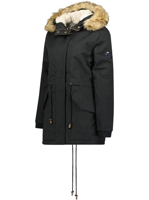 Parka con cappuccio in pelliccia sintetica ampurieak – canadian peak - Kiabi