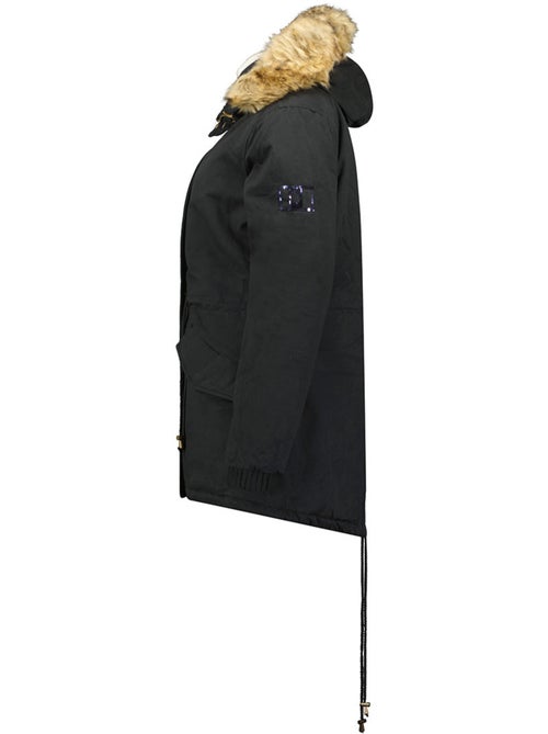 Parka con cappuccio in pelliccia sintetica ampurieak – canadian peak - Kiabi