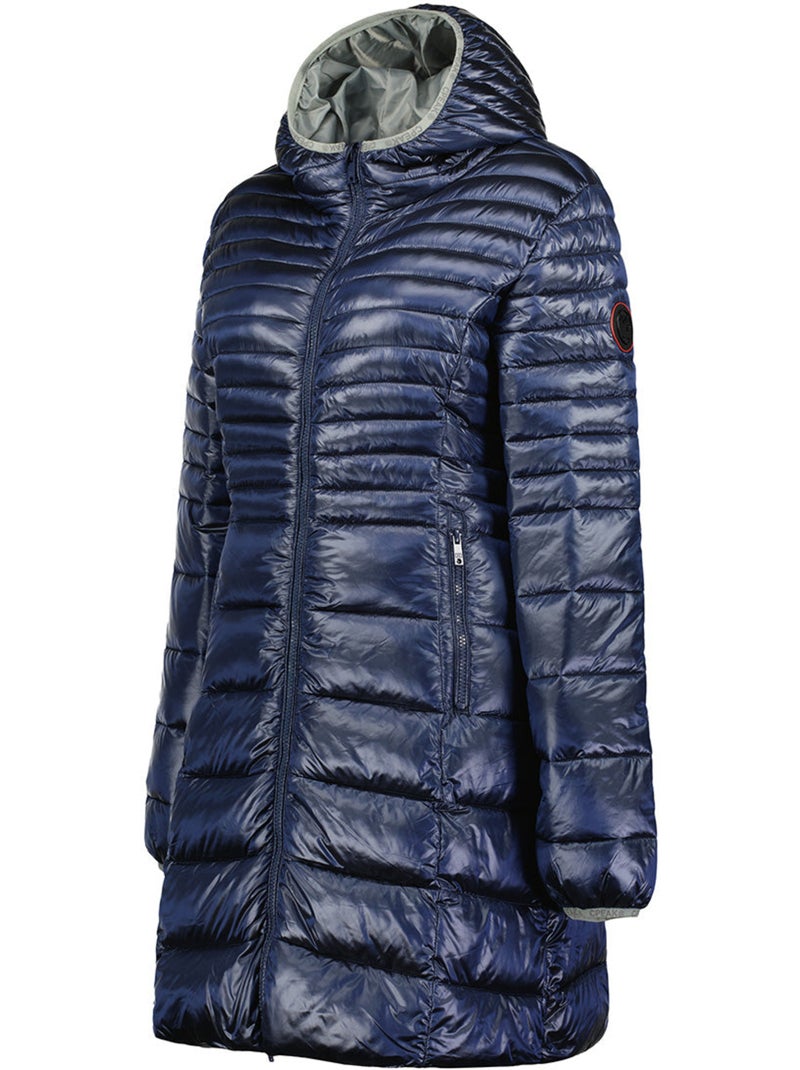 Parka con cappuccio in pelliccia sintetica bodeak – canadian peak Blu marino - Kiabi