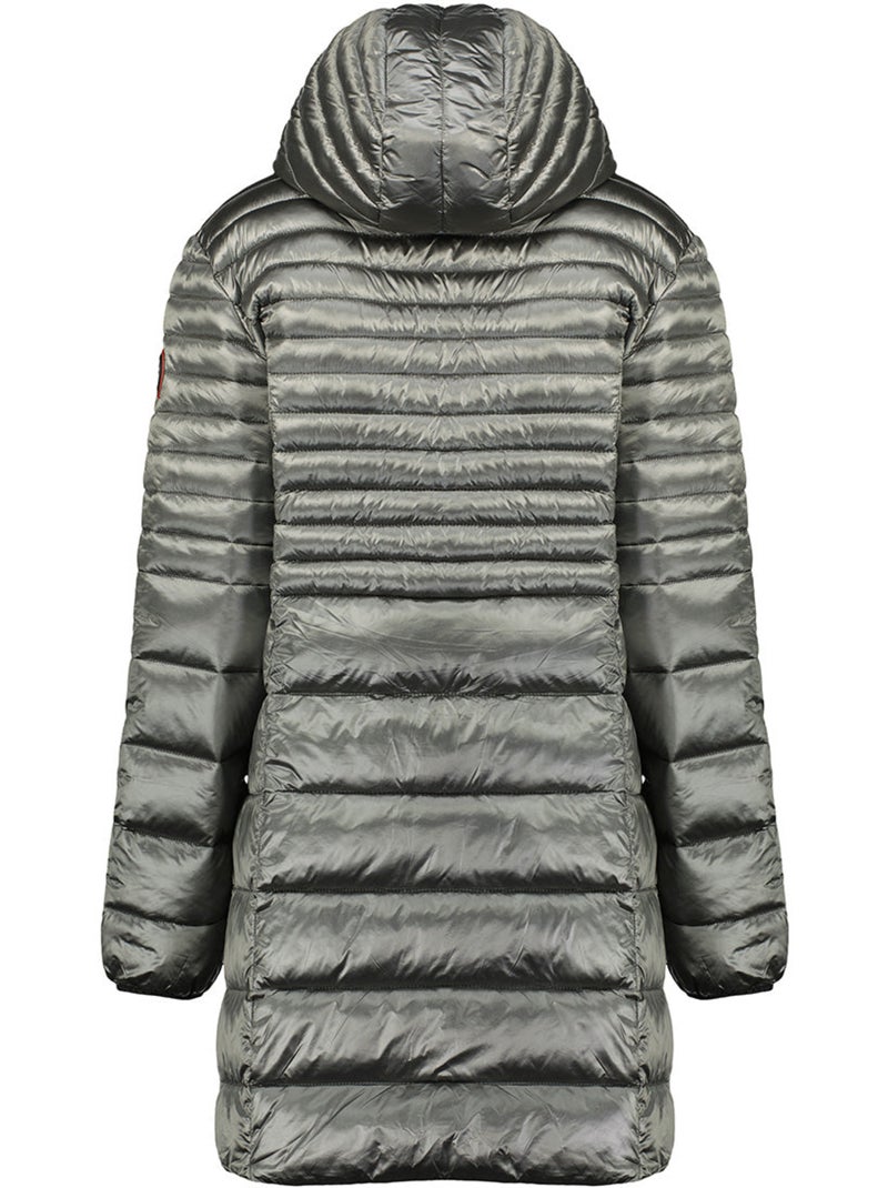 Parka con cappuccio in pelliccia sintetica bodeak – canadian peak Grigio scuro - Kiabi