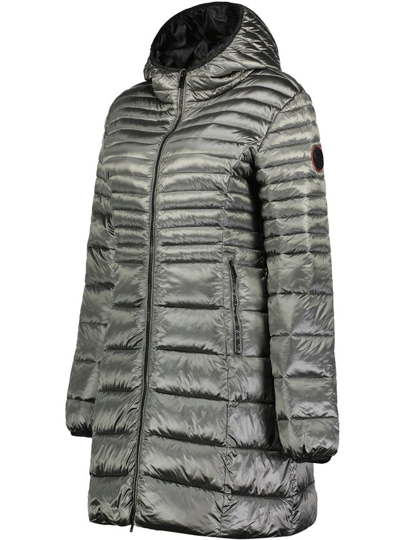 Parka con cappuccio in pelliccia sintetica bodeak – canadian peak Grigio scuro - Kiabi