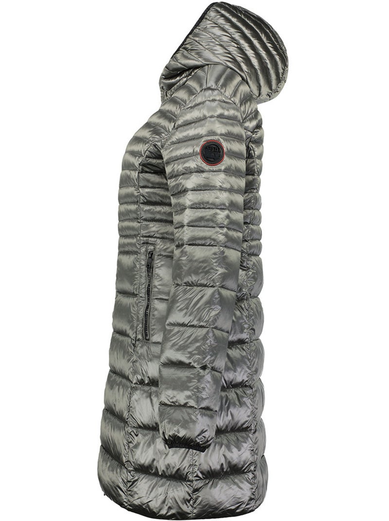 Parka con cappuccio in pelliccia sintetica bodeak – canadian peak Grigio scuro - Kiabi
