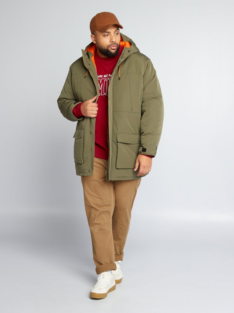 Parka con cappuccio KAKI - Kiabi