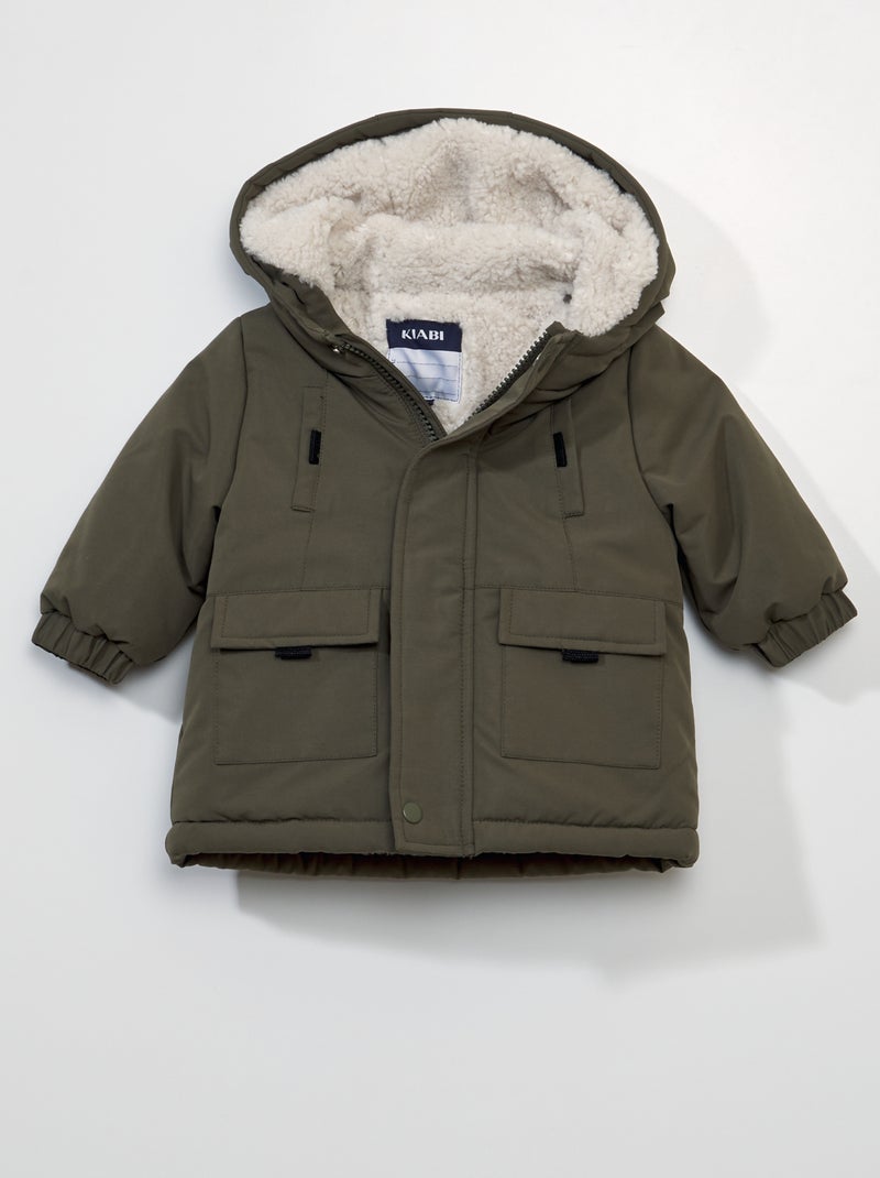 Parka con cappuccio KAKI - Kiabi