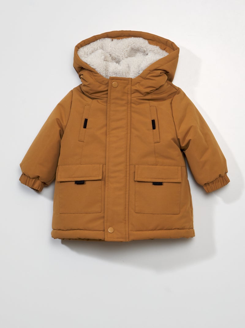 Parka con cappuccio MARRONE - Kiabi