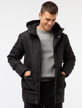 Parka con cappuccio midi