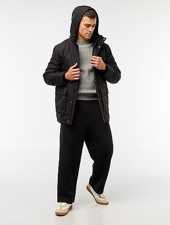 Parka con cappuccio midi