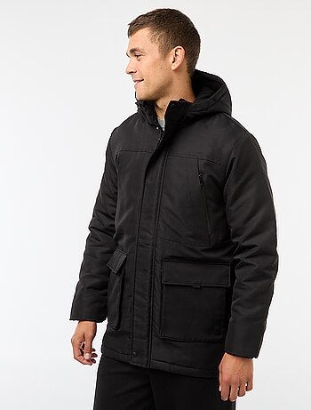 Parka con cappuccio midi