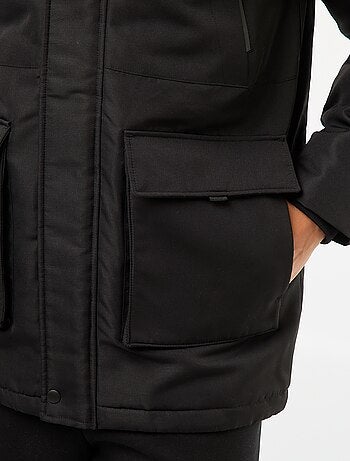 Parka con cappuccio midi