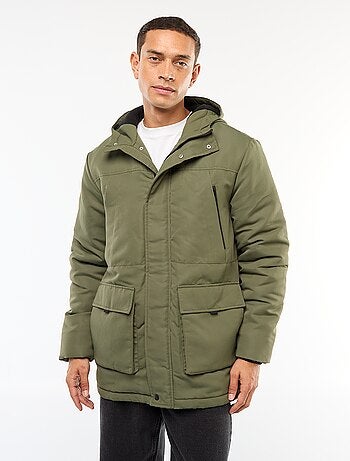 Parka con cappuccio midi