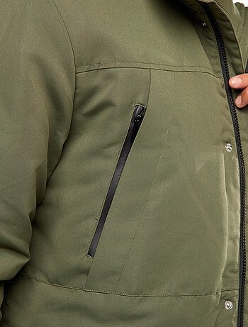 Parka con cappuccio midi