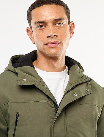 Parka con cappuccio midi