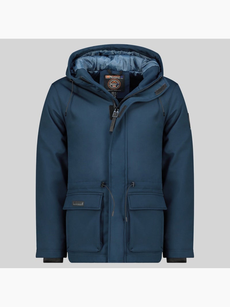 Parka con cappuccio ticanone – geographical norway Blu marino - Kiabi
