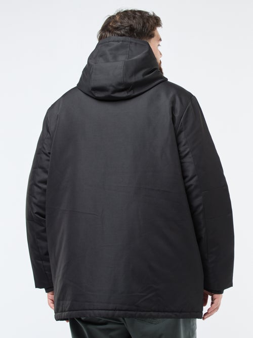 Parka con cappuccio tinta unita idrorepellente - Kiabi