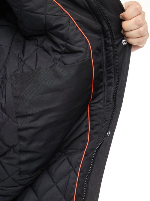 Parka con cappuccio tinta unita idrorepellente - Kiabi