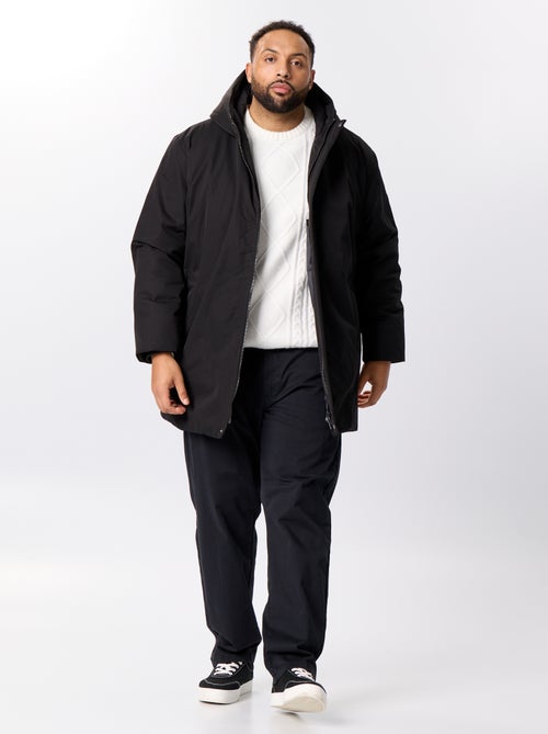 Parka con cappuccio tinta unita - Kiabi