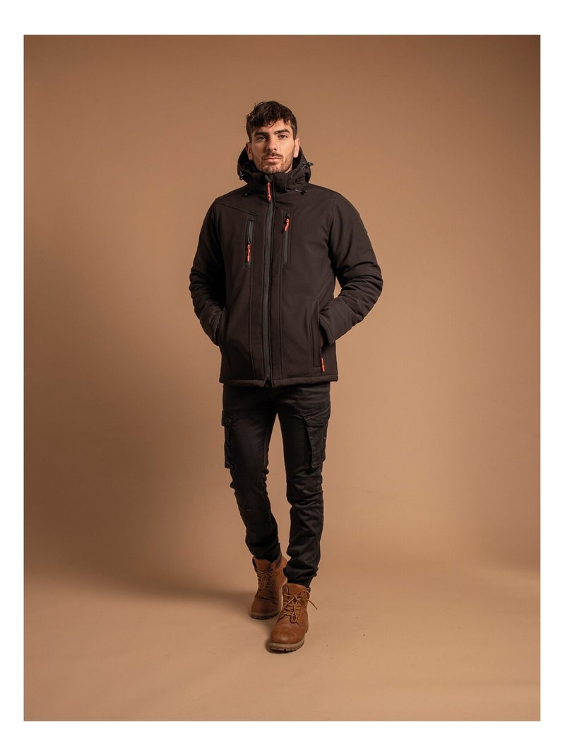 Parka con cappuccio ZUMILAN Nero - Kiabi