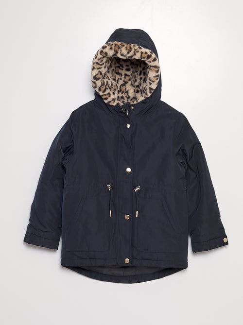 Parka con pelliccia leopardata - Kiabi