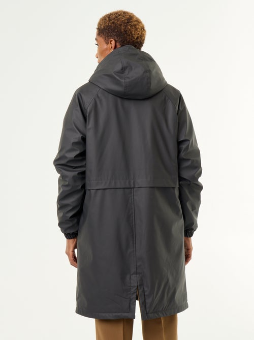 Parka dritto foderato in pelliccia sintetica - Kiabi