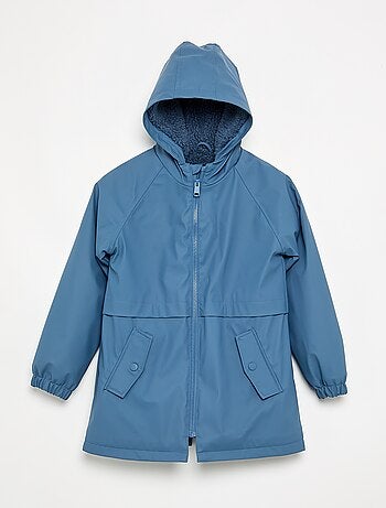 Parka foderata effetto montone