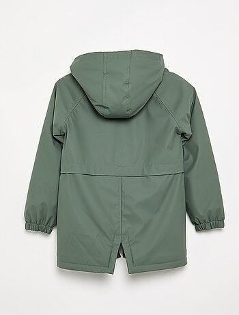Parka foderata effetto montone