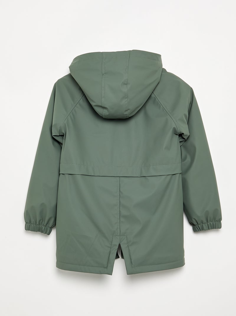 Parka foderata effetto montone Verde - Kiabi