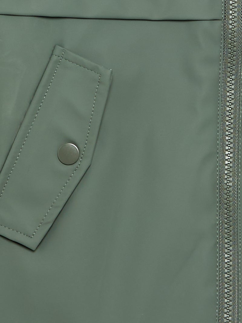 Parka foderata effetto montone Verde - Kiabi
