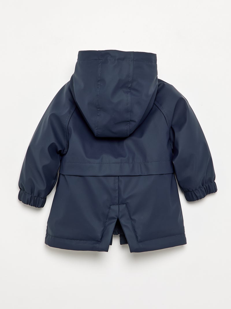 Parka foderato con cappuccio Blu - Kiabi