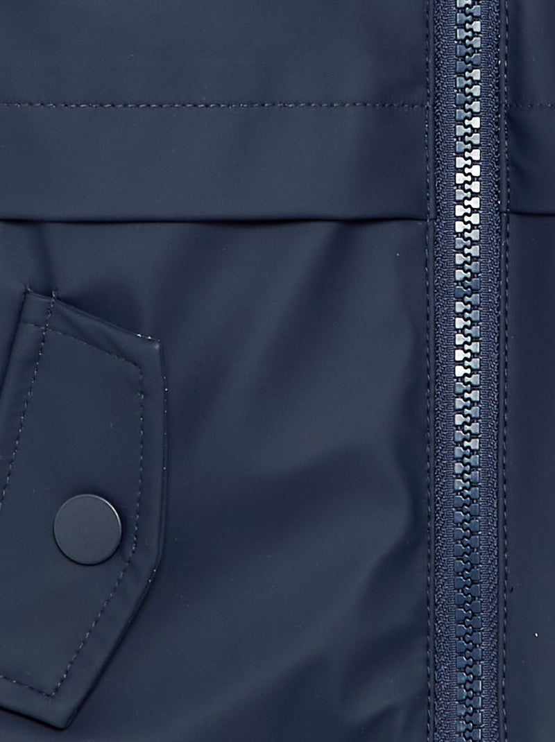Parka foderato con cappuccio Blu - Kiabi