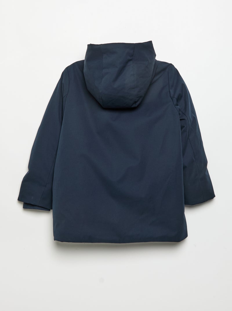 Parka foderato con cappuccio Blu - Kiabi