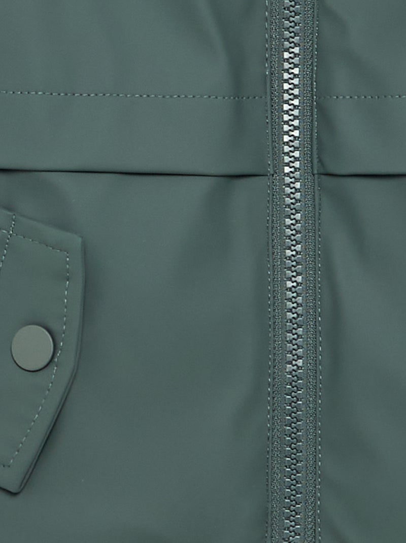 Parka foderato con cappuccio Kaki - Kiabi