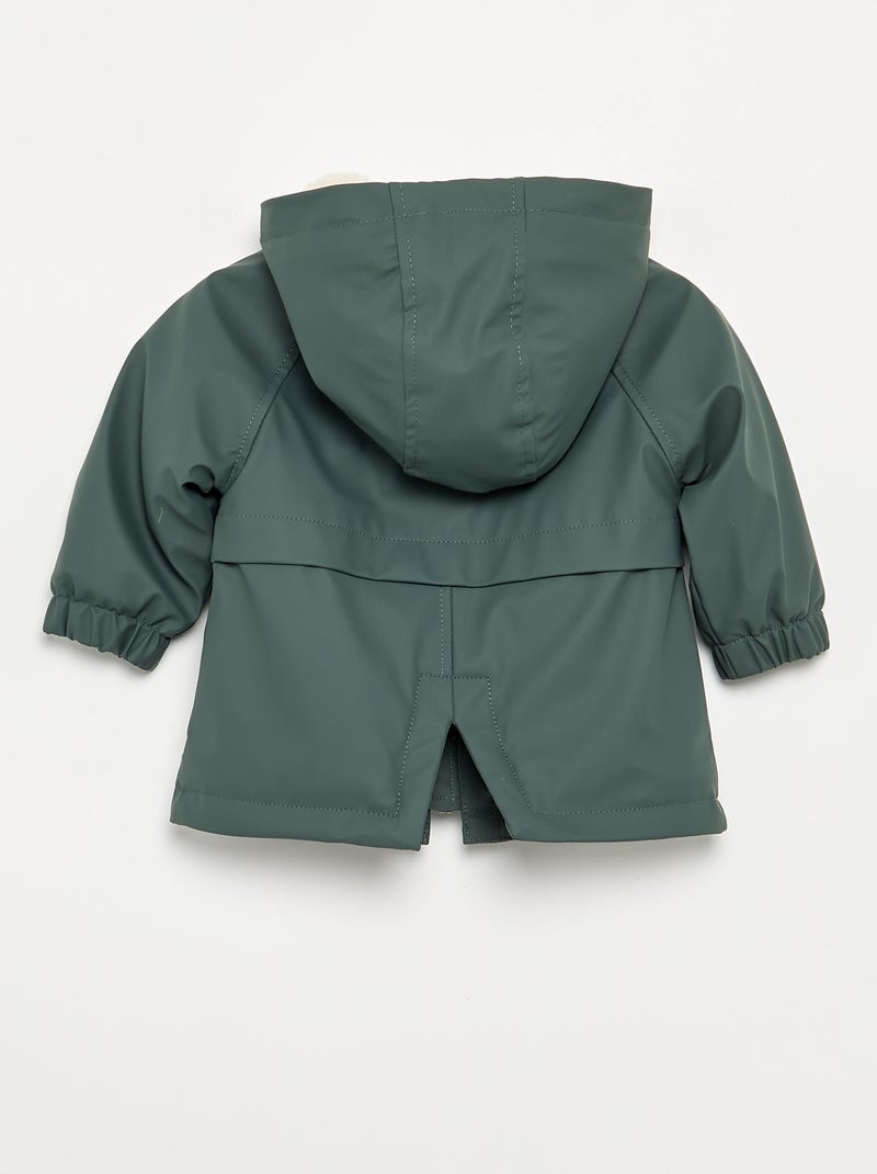 Parka foderato con cappuccio Kaki - Kiabi