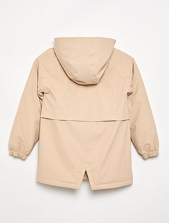 Parka foderato in pelliccia sintetica