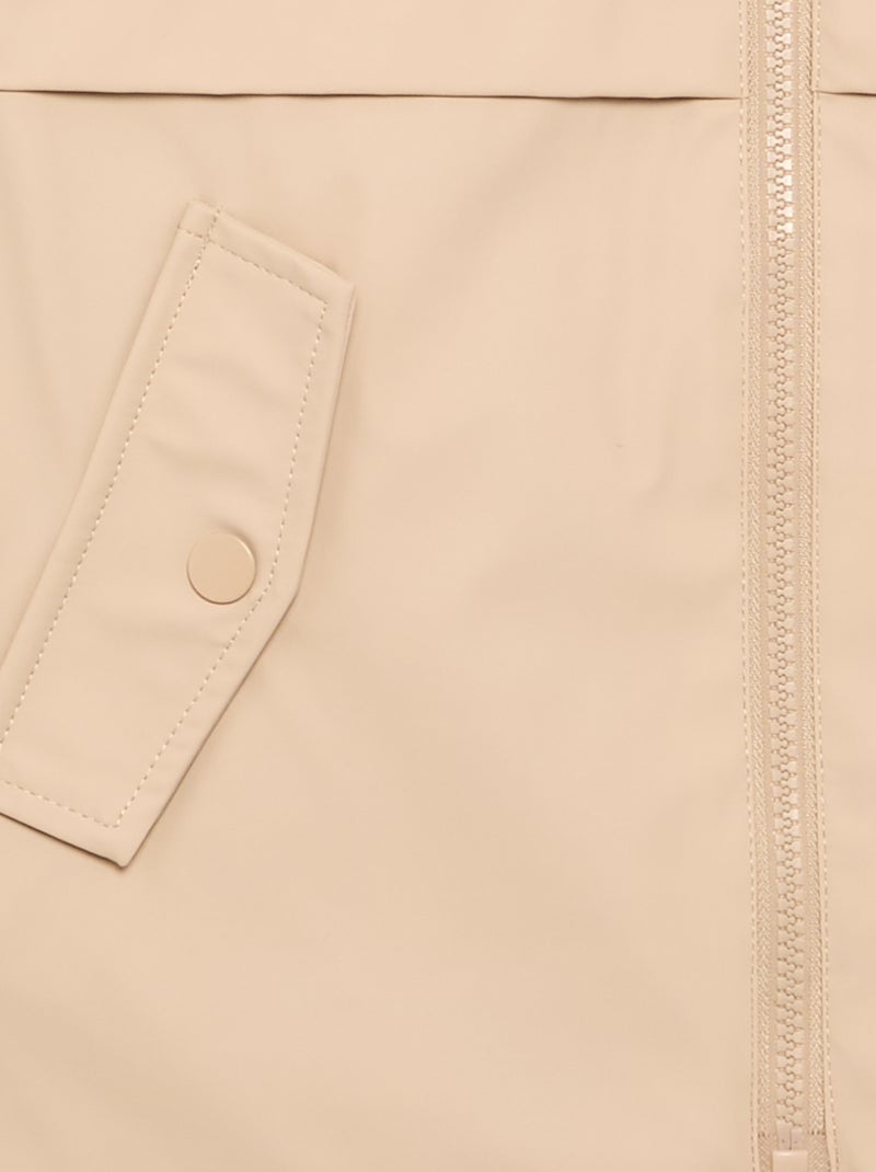 Parka foderato in pelliccia sintetica Beige - Kiabi