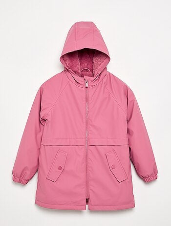 Parka foderato in pelliccia sintetica