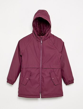 Parka foderato in pelliccia sintetica