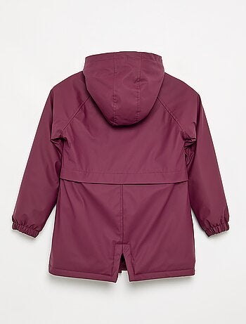 Parka foderato in pelliccia sintetica