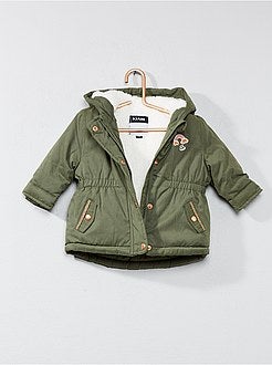 Parka foderato tessuto sherpa - Kiabi